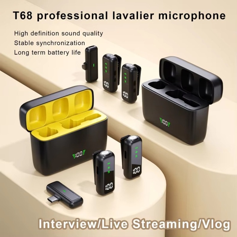 Video Gaming & Esports Usd Acc - Microphone Lavalier sans fil, enregistrement audio
