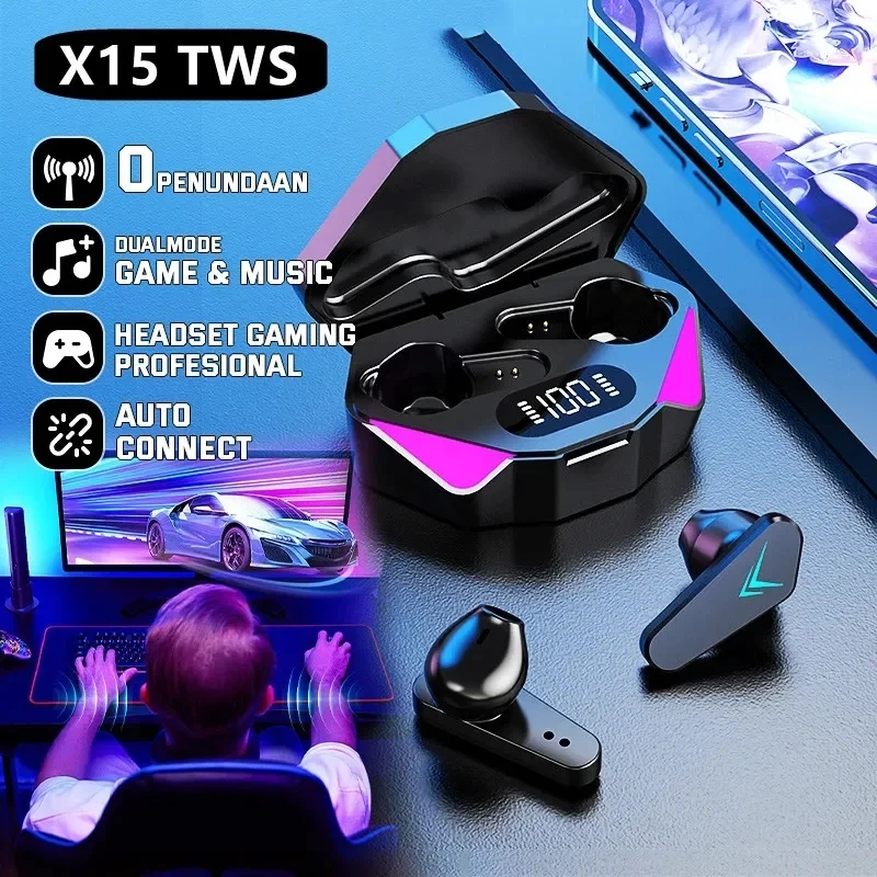 Esports Gaming Phone - Écouteurs sans fil Bluetooth 2025 TWS,