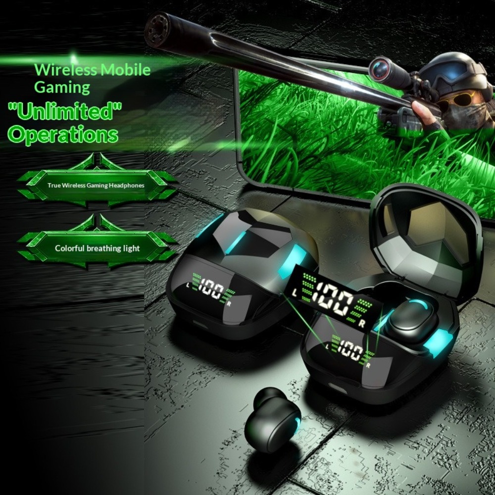 Esports Gaming Phone - Casque Bluetooth avec affichage du niveau