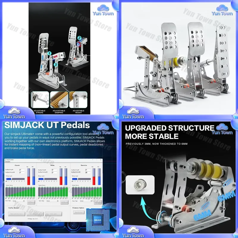 Esports Gaming Setup - Pédales Simjack NEW UT pour simulateurs