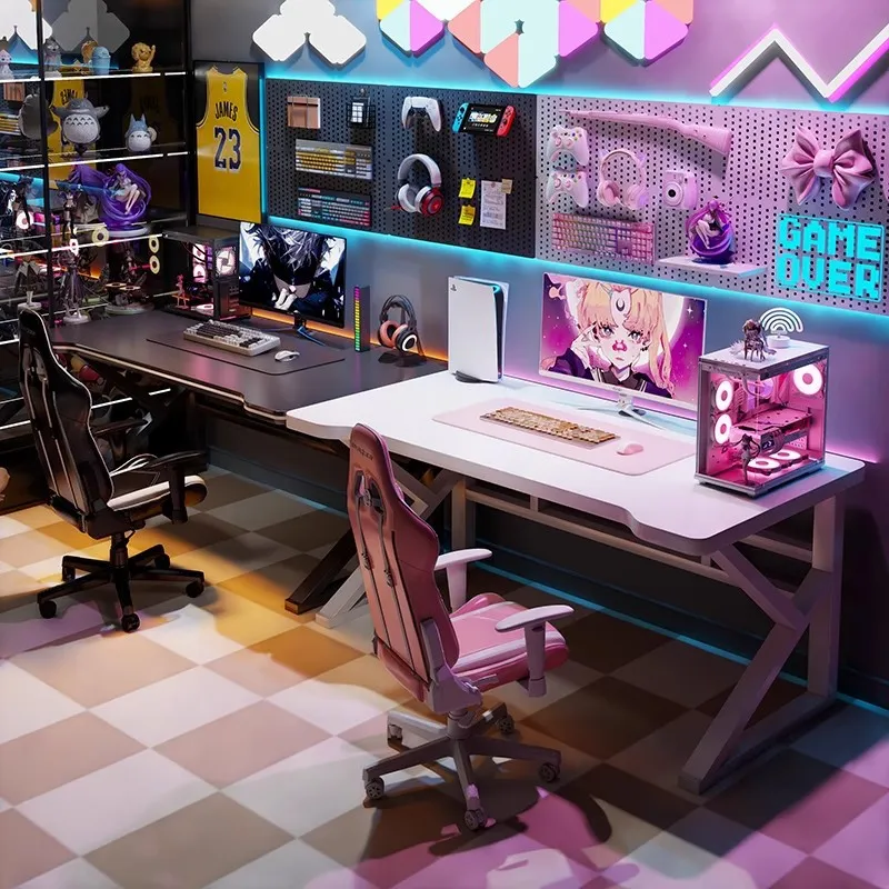 Esports Gaming Setup - Bureau de jeu double pour e-sport,