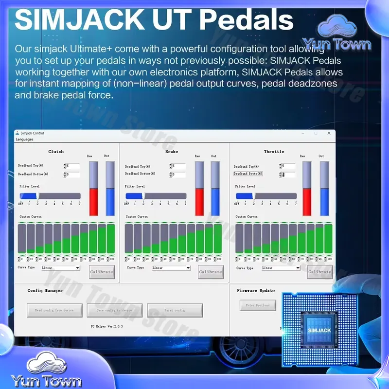 Pédales Simjack NEW UT pour si - Esports Gaming Setup avis et prix