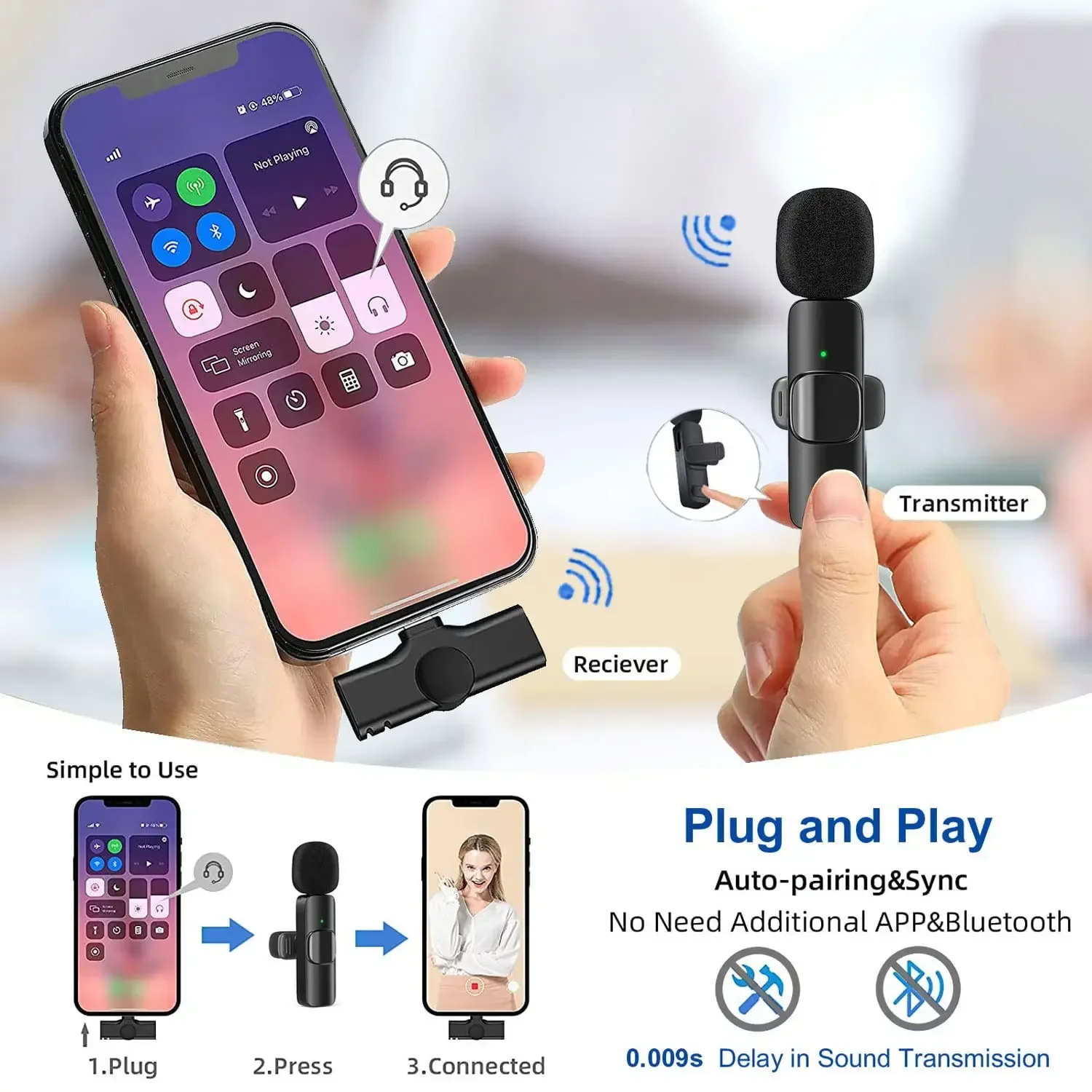 Microphone Lavalier Sans Fil 2 - Video Gaming & Esports Usd Acc avis et prix